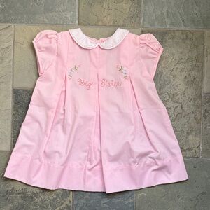 The Proper Peony Pink “big sister” Toddler Dress